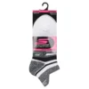 3er-Pack Performance-Laufsocken für Damen mit Fersenlasche