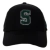 Baseballkappe mit S-Buchstaben-Stickerei «Schwarz-Grün»