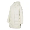 BASIC Lange Daunenjacke „Weiss“