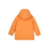 BASIC Letter Printed Woven Mittellange Daunenjacke „Orange White“