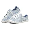 Beach Bingo Low-Top-Canvas-Schuh Blau/Weiss