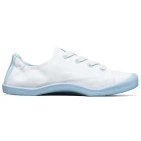 Beach Bingo My Emperor Sleeps All Night Low-Top-Canvas-Schuhe Weiss/Blau
