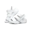 Bequeme, leichte Outdoor-Sport-Sandalen, weiss