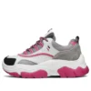 Black Jack Low-Top Daddy-Schuhe Grau/Weiss/Rosa