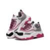 Black Jack Low-Top Daddy-Schuhe Grau/Weiss/Rosa