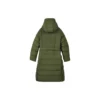Bobs Series Lässige, gewebte Daunenjacke mit Kapuze „Grün“