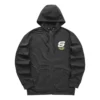 Bunte Casual-Serie Letter-Kapuzenjacke mit Reissverschluss «Schwarz-Weiss»