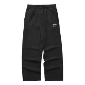 Bunte Freizeit-Serie Straight-Leg-Hose «Schwarz»