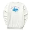 Bunter Crew-Pullover der Casual-Serie „Weiss-Grün“