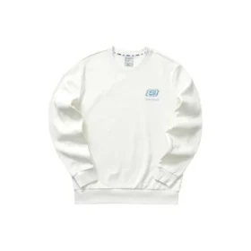 Bunter Crew-Pullover der Casual-Serie „Weiss-Grün“