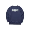 Buntes Casual-Serie-Grafik-Crew-Sweatshirt «Navy White»