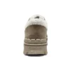 Casual High Platform Schuhe „Braun Weiss“