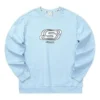 Casual-Serie Sweatshirt mit Rundhalsausschnitt und Buchstabenprint „Blue White“