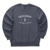Casual-Sweatshirt mit Buchstabenprint aus der Diamond-Serie «Grey White»
