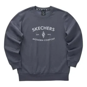 Casual-Sweatshirt mit Buchstabenprint aus der Diamond-Serie «Grey White»