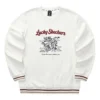 CNY-Serie Dragon Graphic Crew Sweatshirt «Weiss Schwarz Rot»