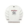 CNY-Serie Dragon Graphic Crew Sweatshirt «Weiss Schwarz Rot»