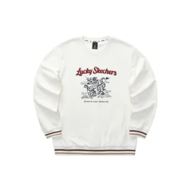 CNY-Serie Dragon Graphic Crew Sweatshirt «Weiss Schwarz Rot»