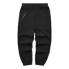 CNY-Serie Strick-Sporthose mit Buchstabenprint „Schwarz“