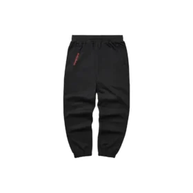 CNY-Serie Strick-Sporthose mit Buchstabenprint „Schwarz“