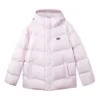 Colorful Casual Series Einfarbige Logo-Daunenjacke mit Kapuze „Multi-Color“