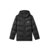 Colorful Casual Series Einfarbige Logo-Daunenjacke mit Kapuze „Multi-Color“