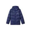 Colorful Casual Series Einfarbige Logo-Daunenjacke mit Kapuze „Multi-Color“