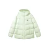 Colorful Casual Series Einfarbige Logo-Daunenjacke mit Kapuze „Multi-Color“