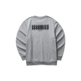 Colorful Casual Series Graphic Crew Sweatshirt «Grey Black»