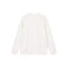 Crew-Sweatshirt mit Blumenprint „Blau-Weiss-Grau“
