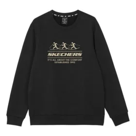 Crew-Sweatshirt mit Logo-Print „Schwarz Grau Weiss Lila“