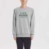 Crew-Sweatshirt mit Logo-Print „Schwarz Grau Weiss Lila“