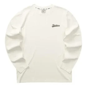 Crew-Sweatshirt mit Logo-Print «Weiss Schwarz Blau»
