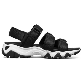 D lites 2.0 3-Riemen-Sandalen «Schwarz-Weiss»