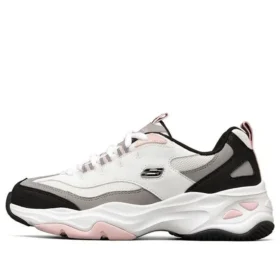 D‘ Lites Low-Dad-Schuhe Weiss/Schwarz/Pink