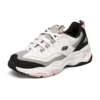 D‘ Lites Low-Dad-Schuhe Weiss/Schwarz/Pink