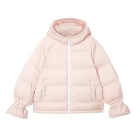 (Damen) Skechers Daunenjacke mit Kapuze und Reissverschluss, langärmelig «Pink»