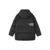 Daunenjacke mit Kapuze „Schwarz-Weiss“