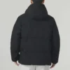 Daunenjacke mit Kapuze „Schwarz-Weiss-Rot“