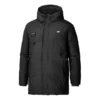 Daunenjacke mit Kapuze und Logo-Print, mittellang «Multi-Color»