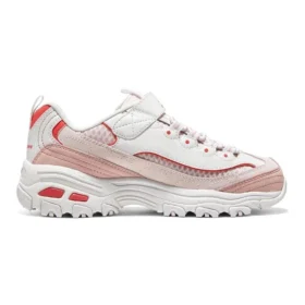 Dlites Chunky Schuhe «Weiss Rosa Rot»