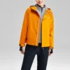 Einfarbige 3-in-1-Jacke mit Reissverschluss «Orange Teal»