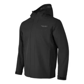 Einfarbige 3-in-1-Jacke mit Reissverschluss «Schwarz»