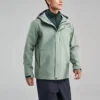 Einfarbige 3-in-1-Jacke mit Reissverschluss «Teal»