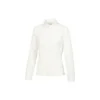 Einfarbige Jacke mit seitlichen Streifen „Pink-Weiss“
