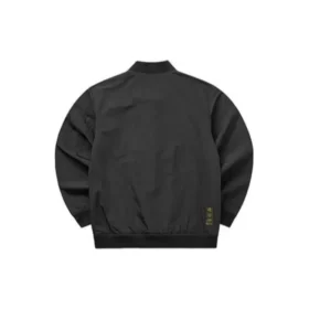 Einfarbige Reissverschlussjacke „Schwarz“