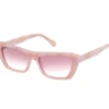Elevated Cateye Sonnenbrille mit Marmor-Farbverlauf