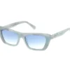 Elevated Cateye Sonnenbrille mit Marmor-Farbverlauf