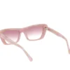 Elevated Cateye Sonnenbrille mit Marmor-Farbverlauf
