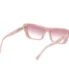 Elevated Cateye Sonnenbrille mit Marmor-Farbverlauf